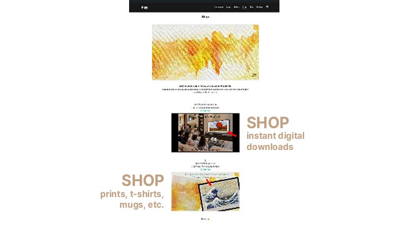 Website Shop Page - now alive and kicking