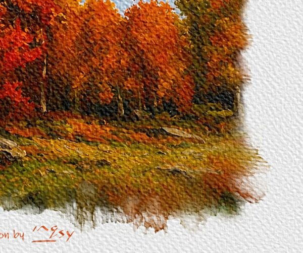 close up... Inqsy watercolour version of: October Day