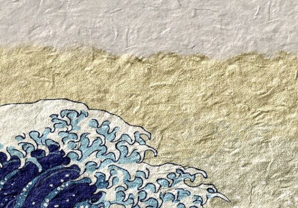 close up 1of3... Inqsy's digital watercolour version of: The Great Wave