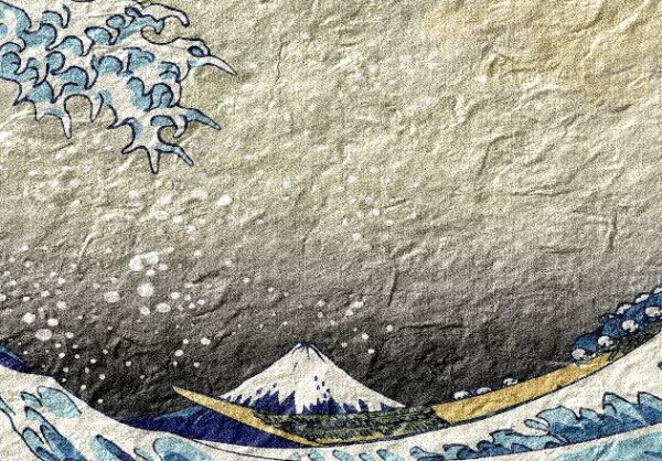 close up 2of3... Inqsy's digital watercolour version of: The Great Wave