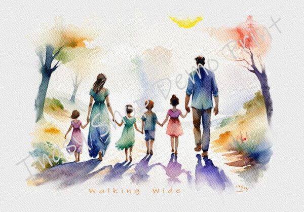Inqsy's Watercolour... "Walking Wide"